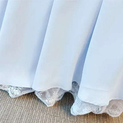 Robe midi d'été légère grande taille, coupe trapèze, col carré - image 4