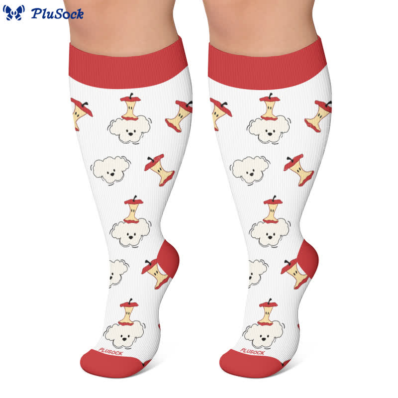 Chaussettes de compression grandes tailles à motifs chat et chien - image 6