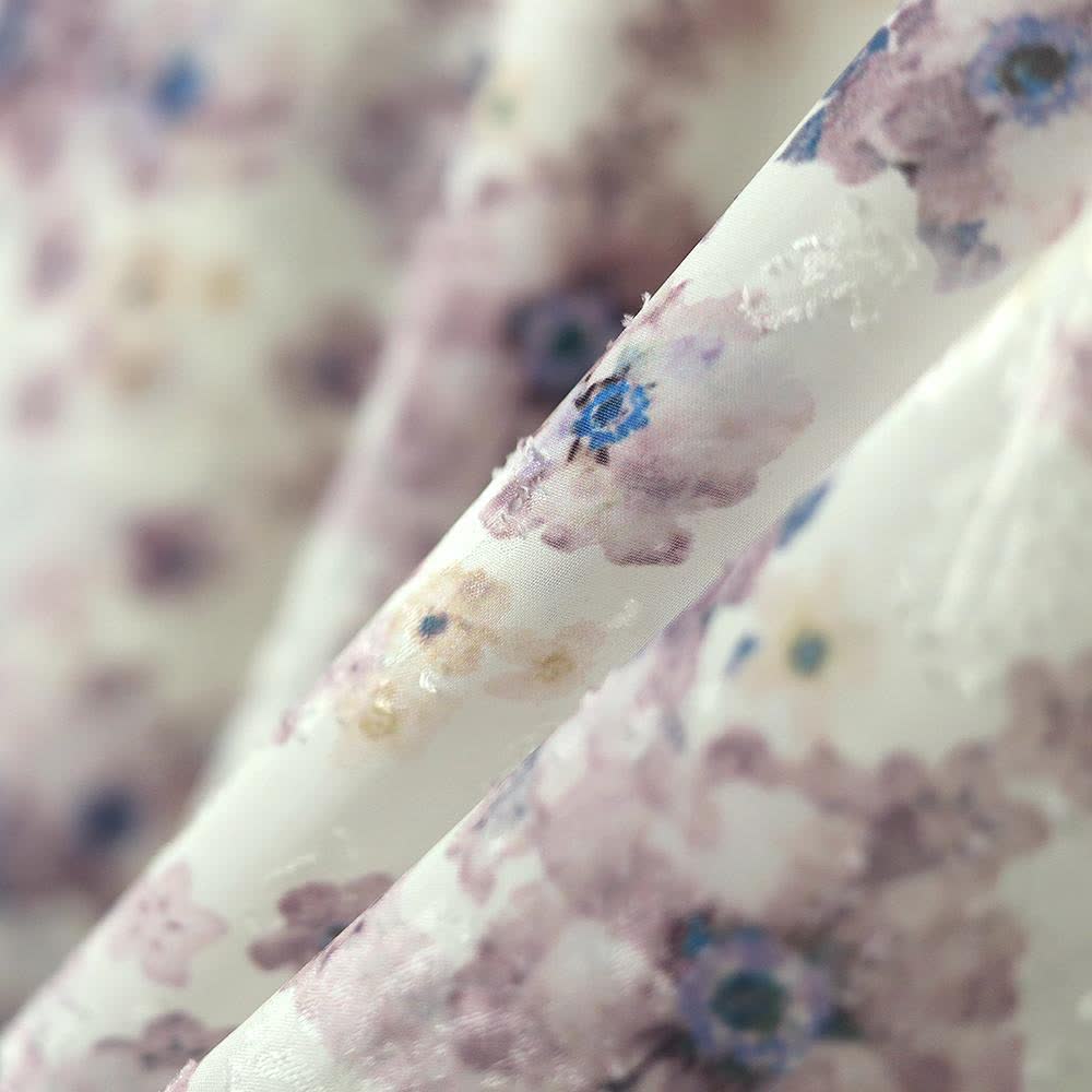Robes d'été trapèze à col carré bouffant et imprimé floral contrasté pour grandes tailles - image 5