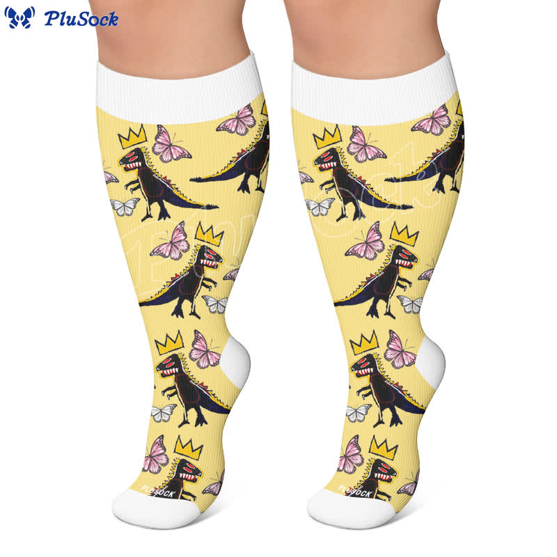 Chaussettes de compression Crown Dino Butterfly grandes tailles - image 5