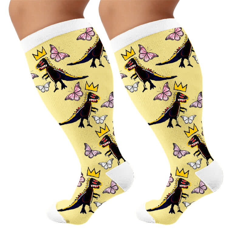 Chaussettes de compression Crown Dino Butterfly grandes tailles - image 9