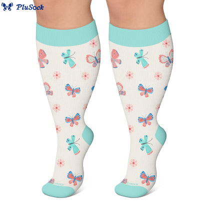 Chaussettes de compression papillon porte-bonheur fer à cheval grande taille - image 9