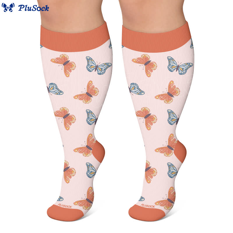 Chaussettes de compression papillon porte-bonheur fer à cheval grande taille - image 8
