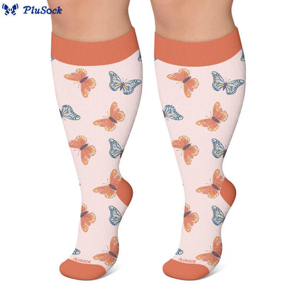 Chaussettes de compression papillon porte-bonheur fer à cheval grande taille - image 8