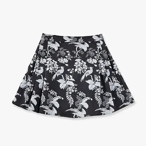 Ensembles d'été 2 pièces grande taille : haut à col mandarin et boutons brandebourg et jupe à imprimé floral - Mini jupe - 6XL - image 2