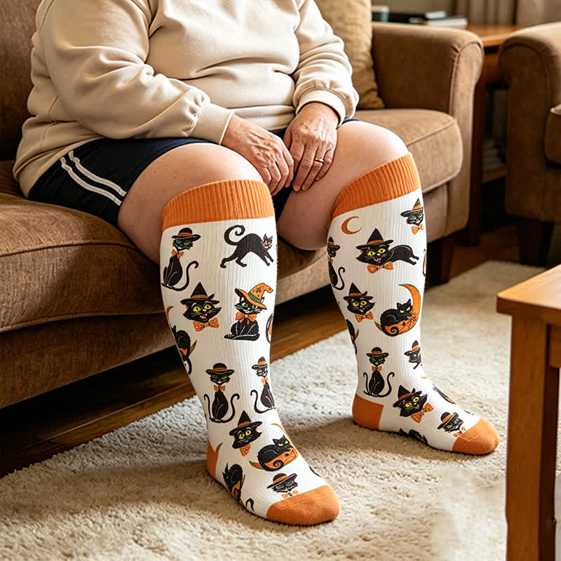 Chaussettes de compression festives pour animaux de compagnie grandes tailles - Orange - 4XL - image 3