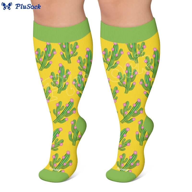 Chaussettes de compression Cactus Pop grandes tailles - image 4