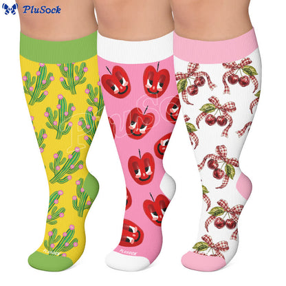 Chaussettes de compression Cactus Pop grandes tailles - image 0