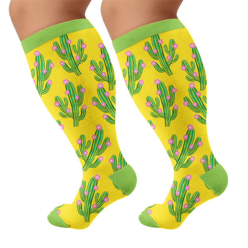 Chaussettes de compression Cactus Pop grandes tailles - image 8