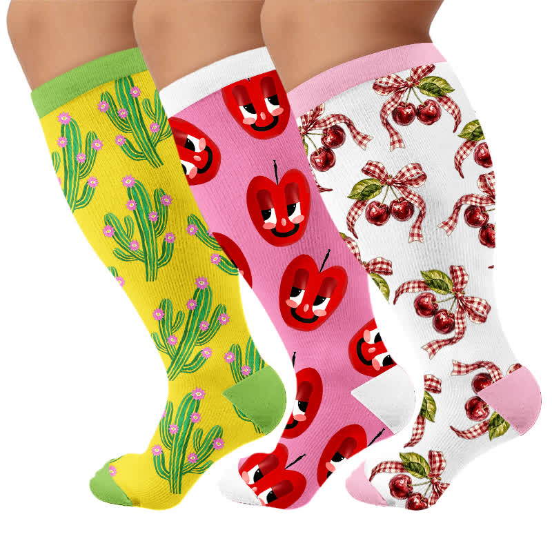 Chaussettes de compression Cactus Pop grandes tailles - image 7