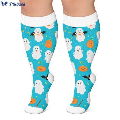 Chaussettes de compression grande taille Ghost Pumpkin - image 6