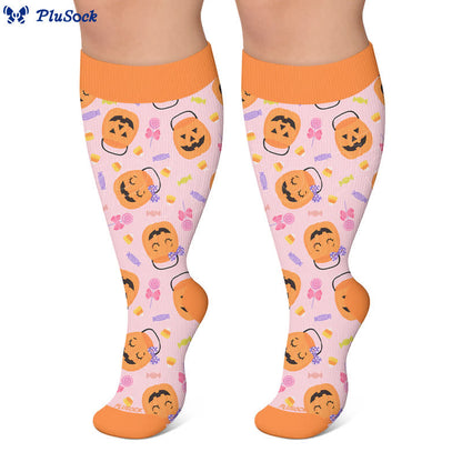 Chaussettes de compression grande taille Ghost Pumpkin - image 7