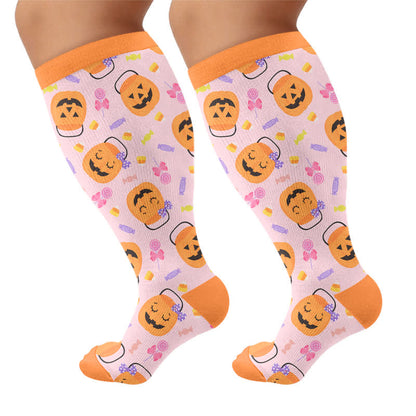 Chaussettes de compression grande taille Ghost Pumpkin - Rose - 4XL - image 8