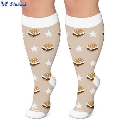 Chaussettes de compression grandes tailles Pancake Cookie - image 10