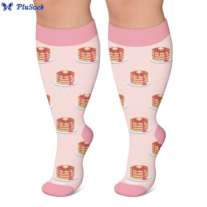 Chaussettes de compression grandes tailles Pancake Cookie - image 6