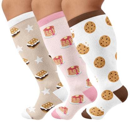 Chaussettes de compression grandes tailles Pancake Cookie - image 4