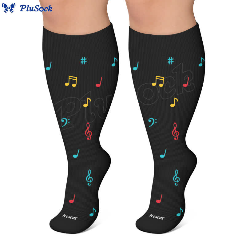 Chaussettes de compression Music Robot grande taille - image 8