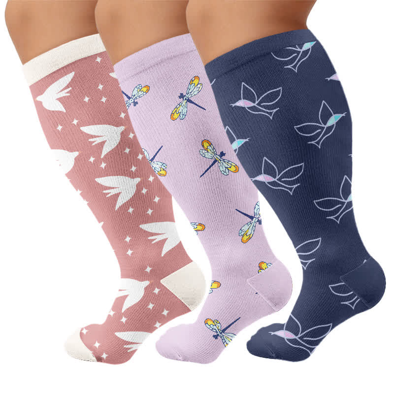 Chaussettes de compression libellule grande taille - image 4