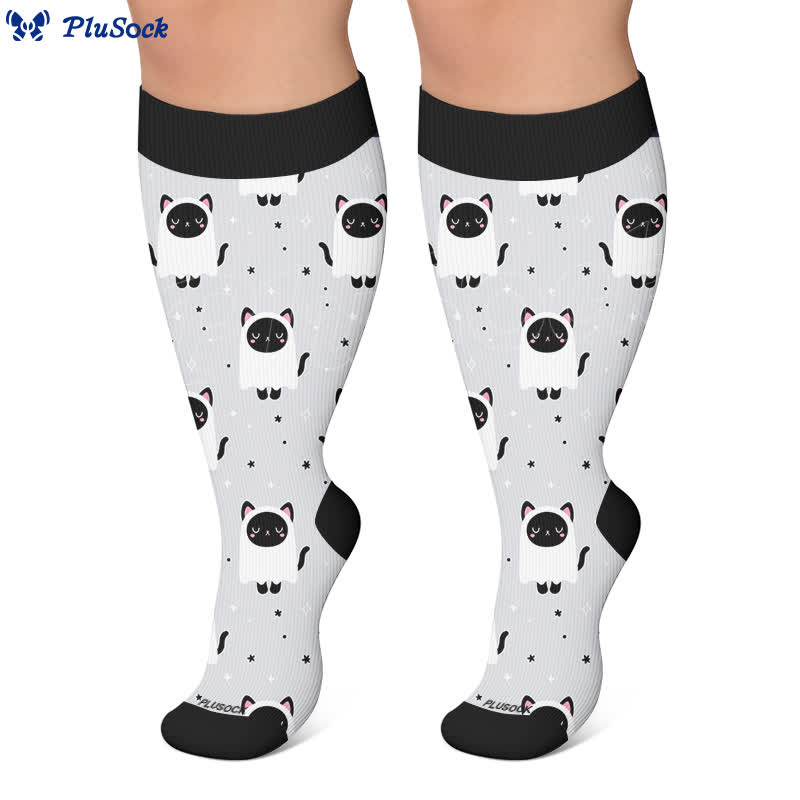 Chaussettes de compression Ghost Cat grande taille - image 6