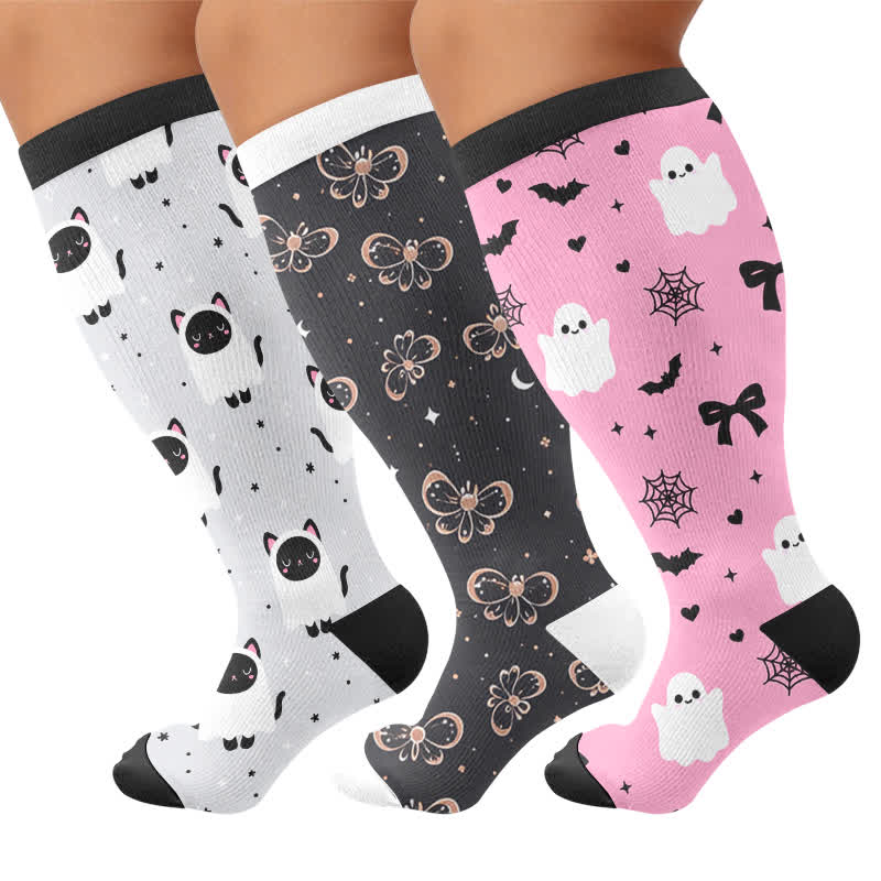 Chaussettes de compression Ghost Cat grande taille - image 4