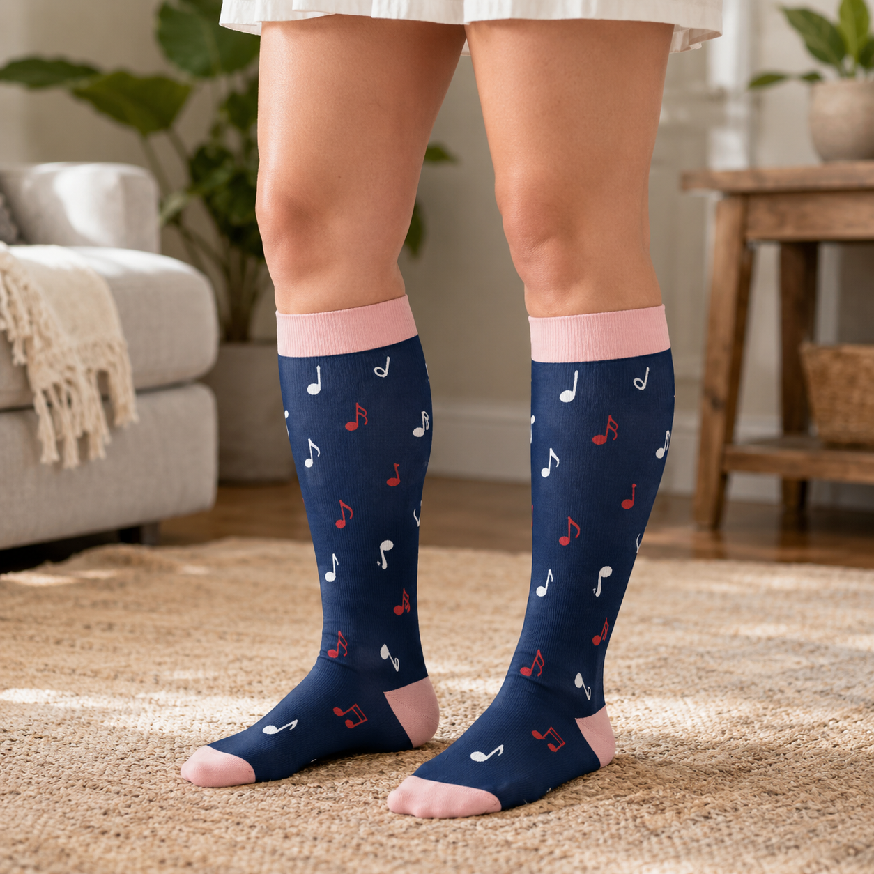 Chaussettes de compression Music Robot grande taille - image 1