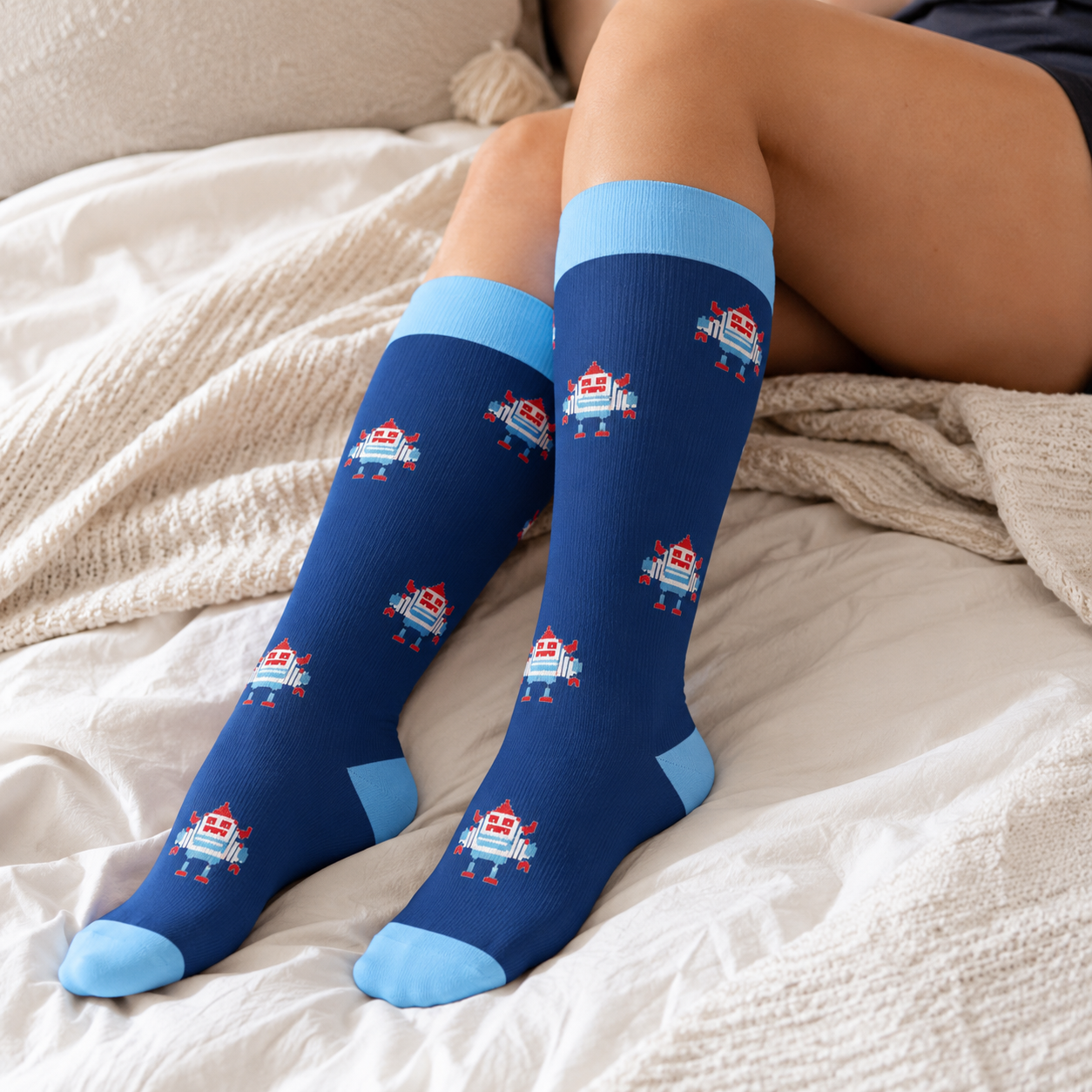 Chaussettes de compression Music Robot grande taille - image 3