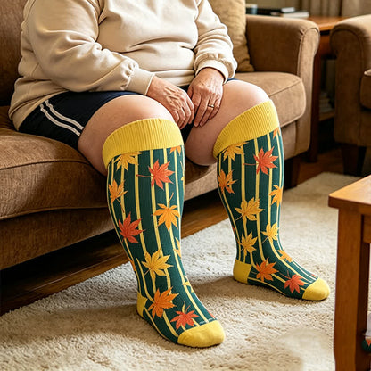 Chaussettes de compression Black Cat Bat grande taille - Jaune - 4XL - image 3