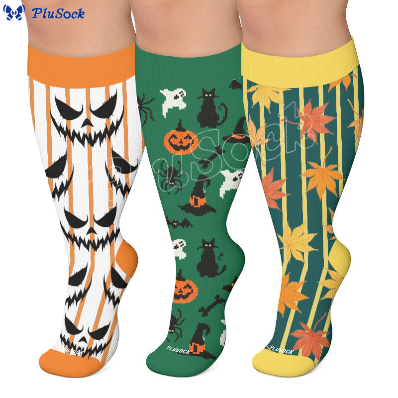 Chaussettes de compression Black Cat Bat grande taille - image 0