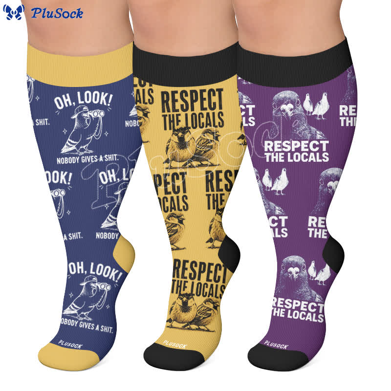 Chaussettes de compression Pigeon grandes tailles - image 0