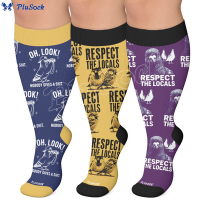Chaussettes de compression Pigeon grandes tailles - image 0
