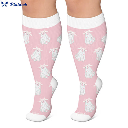 Chaussettes de compression grandes tailles à rayures Spider Ghost - image 6