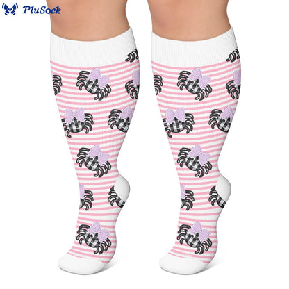 Chaussettes de compression grandes tailles à rayures Spider Ghost - image 8