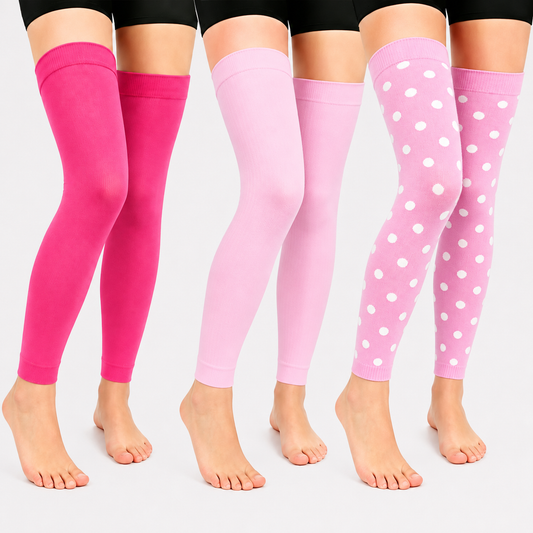 Manchons de compression montants pour cuisses Pink Dots Series (3 paires) - Multicolore - L/XL - image 0