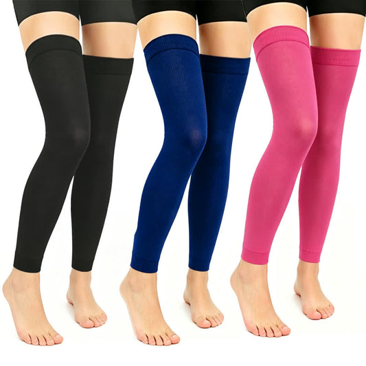 Manchons de compression montants de cuisse Fuchsia Black (3 paires) - Multicolore - L/XL - image 0