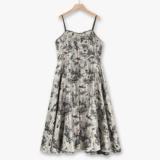 Ensemble robe nuisette midi fluide et transparente grande taille avec cardigan romantique transparent et jupe trapèze. - Robe nuisette mi-longue - 7XL - image 1