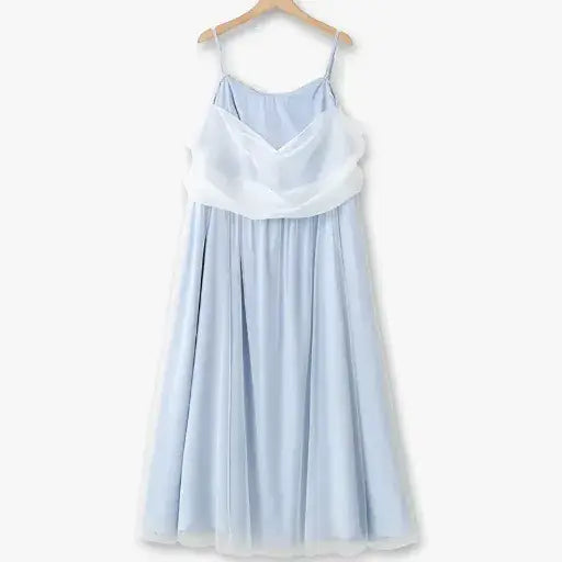 Ensemble robe d'été légère grande taille, coupe empire et évasée, style trapèze - Robe nuisette mi-longue - 6XL - image 1