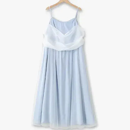Ensemble robe d'été légère grande taille, coupe empire et évasée, style trapèze - Robe nuisette mi-longue - 6XL - image 1