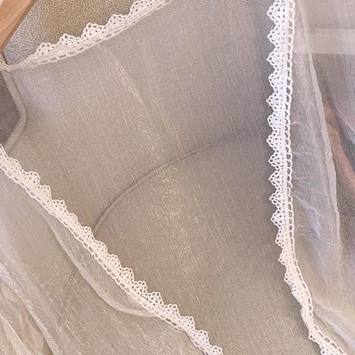 Ensemble robe d'été grande taille, cardigan transparent léger à fleurs et col en V, à volants et col V - image 3