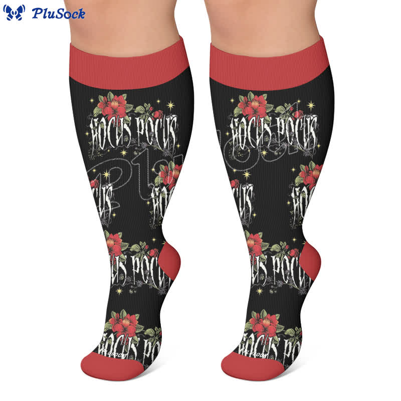 Chaussettes de compression grandes tailles Halloween araignée - image 5