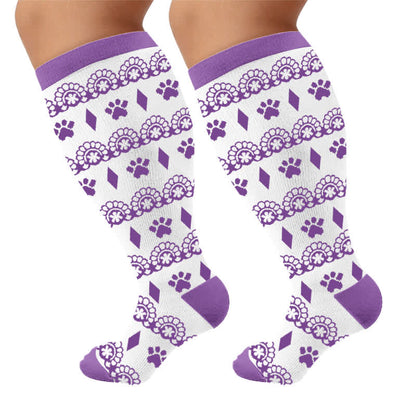 Chaussettes de compression grandes tailles Halloween araignée - image 10