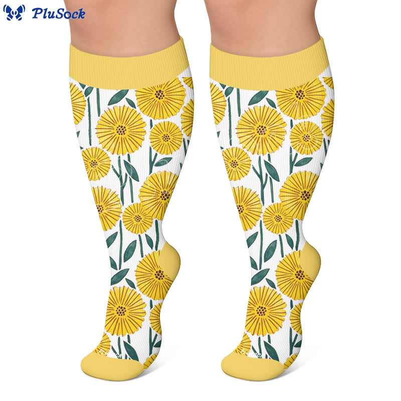 Chaussettes de compression Daisy Bloom grandes tailles - image 6