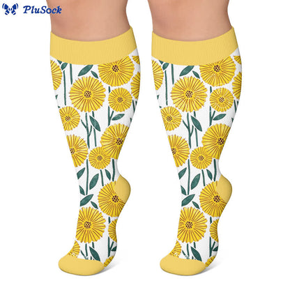 Chaussettes de compression Daisy Bloom grandes tailles - image 6