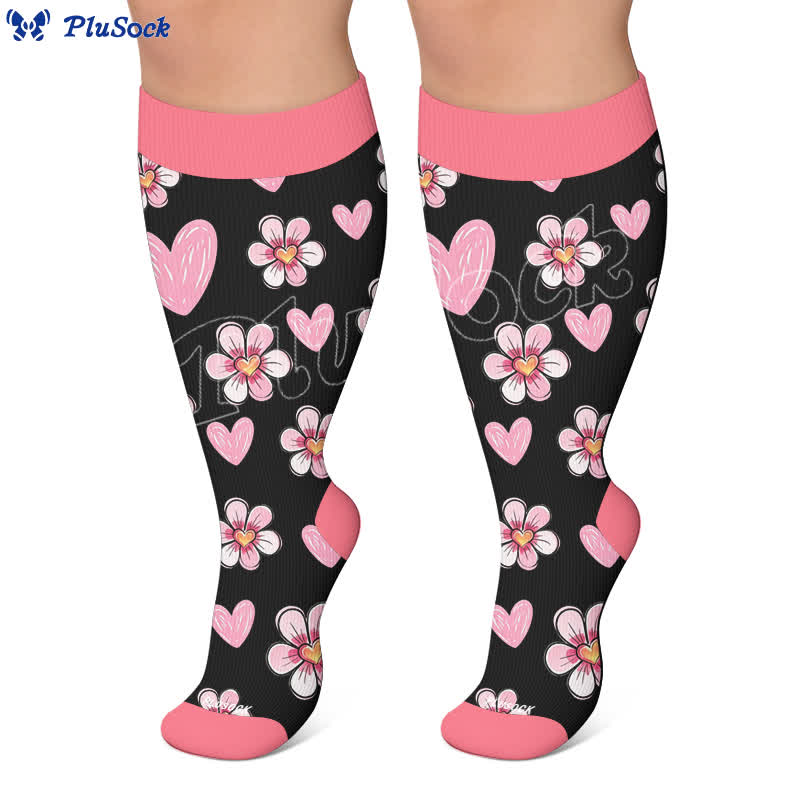 Chaussettes de compression Daisy Bloom grandes tailles - image 5