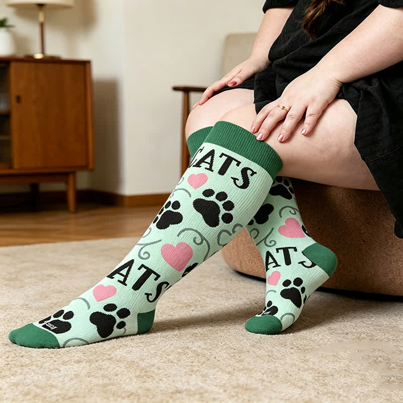 Chaussettes de compression Crown Cat grandes tailles - Vert - 4XL - image 2