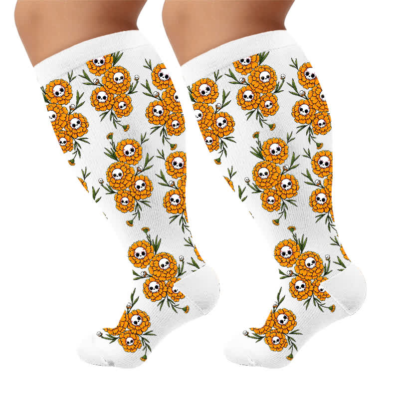 Chaussettes de compression grandes tailles à motif ballon effrayant - image 9
