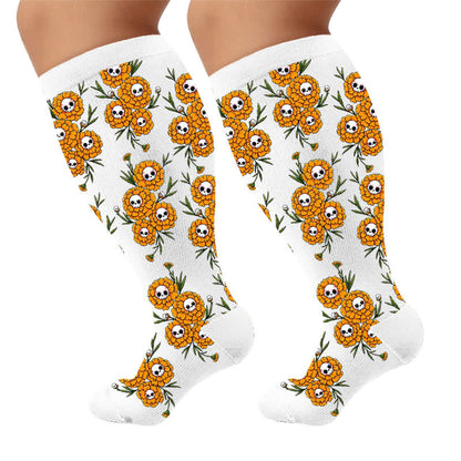 Chaussettes de compression grandes tailles à motif ballon effrayant - image 9