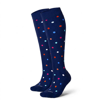 Chaussettes de compression à pois (3 paires) - Bleu marine - L/XL - image 13