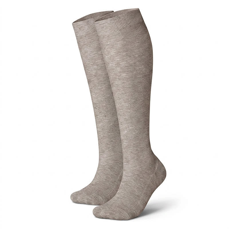 Chaussettes de compression à pois (3 paires) - Gris clair - L/XL - image 7