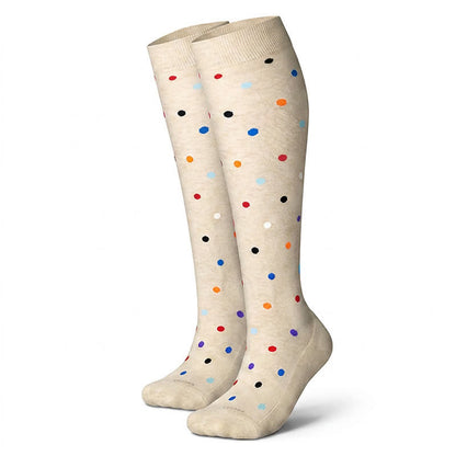 Chaussettes de compression à pois (3 paires) - Abricot - L/XL - image 9