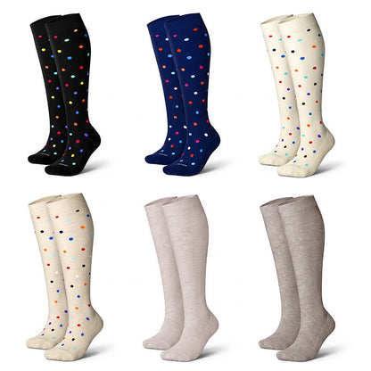 Chaussettes de compression à pois (3 paires) - image 12
